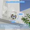 主图_07 1296P Full Color Wireless PTZ Outdoor IP Dome Camera AI Humanoid Detection Home Security CCTV Baby Monitor