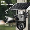 主图_05 Home Solar Outdoor Camera Water Proof Motion Detection Low Power Consumption Double Lens 360° View 4G Wireless Security Camera