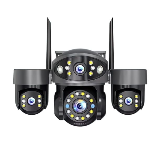 Triple Lens WiFi PTZ Security Camera – Smarter Outdoor Surveillance with Three-Way Coverage
