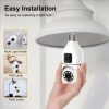 主图_02 4MP HD Wifi Surveillance PTZ Camera Outdoor with Dual Lens Dual Screen AI Auto Tracking IP Security Protection CCTV Video