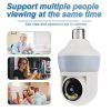 主图_03 YOOSEE E27 Wifi Bulb Camera 5MP Wifi PTZ Colorful Night Vision Two Way Audio Baby Monitor Auto Tracking Wireless Security Camera