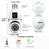 主图_05 4MP HD Wifi Surveillance PTZ Camera Outdoor with Dual Lens Dual Screen AI Auto Tracking IP Security Protection CCTV Video