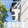 描述图_01 4MP Yoosee APP AOV Solar Power Low Comsunption 4G IP Camera Full Color AI Humanoid Detection Home Security CCTV Baby Monitor