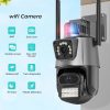 8MP Dual Lens WiFi PTZ Security Camera with AI Human Detection & Color Night Vision