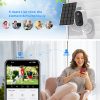 Outdoor Solar Camera 3K HD Wireless WiFi Camera 4800mAh Battery PIR Motion Alarm Color Night Vision CCTV Camera