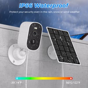 描述图_13 Outdoor Solar Camera 3K HD Wireless WiFi Camera 4800mAh Battery PIR Motion Alarm Color Night Vision CCTV Camera