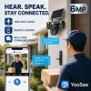 6MP Triple-Lens Solar Security Camera – Dedicated 4G LTE & 2.4GHz WiFi Version | AI Human Tracking, 30M Night Vision, IP65 Outdoor CCTV