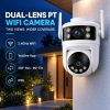 Dual-Lens PT WiFi Camera with Dual View and Human Tracking
