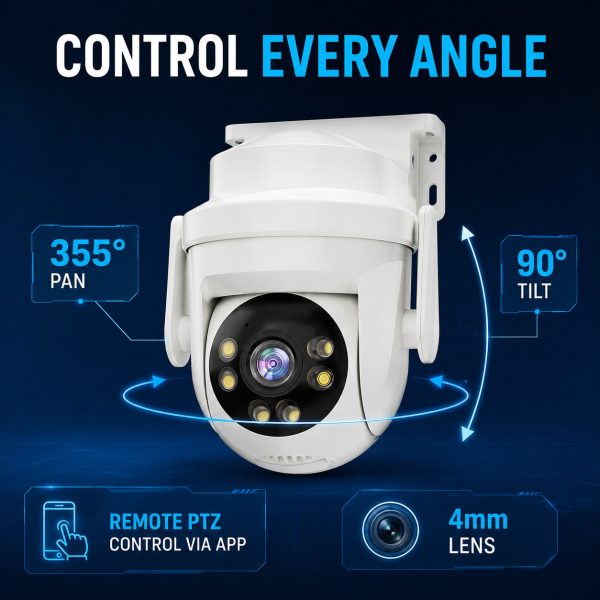 2MP Outdoor WiFi PTZ Security Camera | DHS CCTV