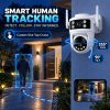 Dual-Lens PT WiFi Camera with Dual View and Human Tracking