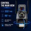 4MP Dual-Lens Outdoor WiFi PTZ Camera | DHS CCTV