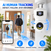 4k Bulb Camera Dual-Lens PT Camera | YooSee WiFi Indoor Security