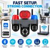 Triple-Lens PT WiFi Camera with Triple View and Large Speaker