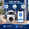 Dual-Lens PT WiFi Camera with Dual View and Human Tracking