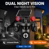 4K Solar Triple-Lens WiFi Security Camera with 3 Live Views