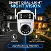 Dual-Lens PT WiFi Camera with Dual View and Human Tracking