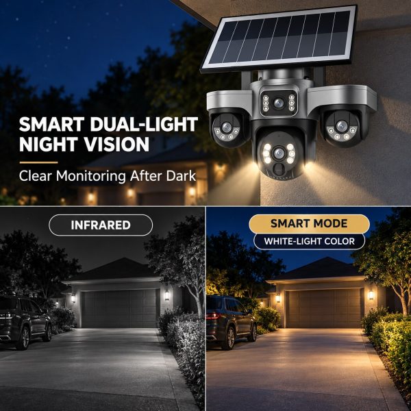 AI 4G AOV Solar Security Camera with 24/7 Recording