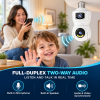 4k Bulb Camera Dual-Lens PT Camera | YooSee WiFi Indoor Security