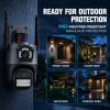 4MP Dual-Lens Outdoor WiFi PTZ Camera | DHS CCTV