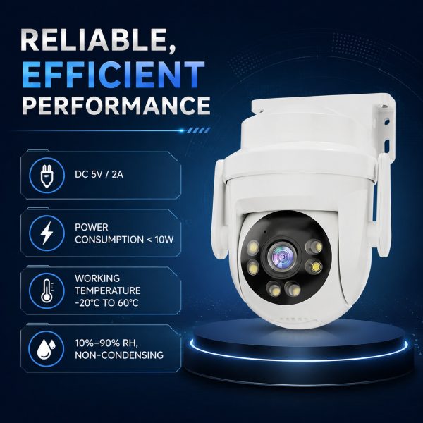 2MP Outdoor WiFi PTZ Security Camera | DHS CCTV