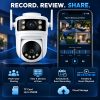 Dual-Lens PT WiFi Camera with Dual View and Human Tracking