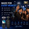 08_Use_Cases_Night_Shooting Portable 4K WiFi pocket camera with a 1.54-inch screen, 140° wide-angle lens, smart tracking, 1200mAh battery and app file transfer.