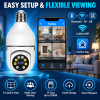 E27 Bulb Camera  PT WiFi Camera with Human Tracking | YooSee